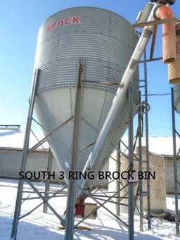 Brock 3 ring upright feed bin