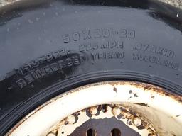 50X20-20 TIRE ON 10 BOLT RIM