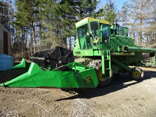 1974 JD 6600 SDL. 2WD COMBINE W/ JD 215 GRAIN PLATFORM,