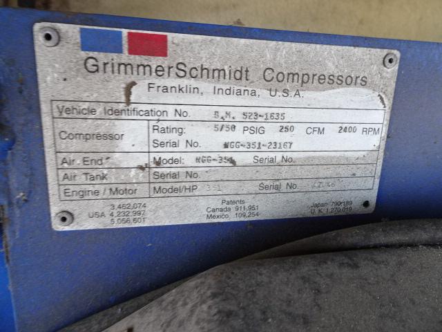 GRIMMER SCHMIDT MODEL NGG-351 LP GAS AIR COMPRESSOR