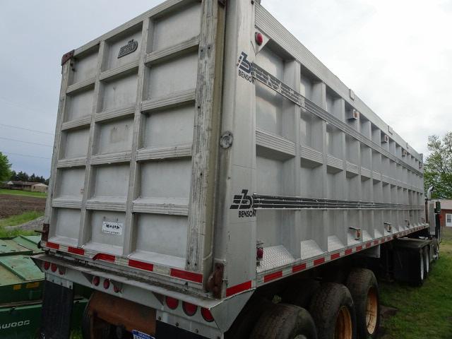 1996 BENSON 34' TIGHT TRI-AXLE HYD. DUMP TRAILER,
