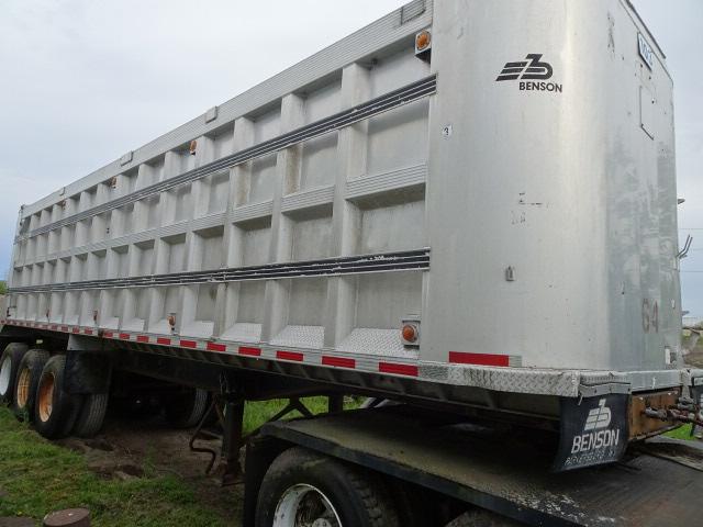 1996 BENSON 34' TIGHT TRI-AXLE HYD. DUMP TRAILER,