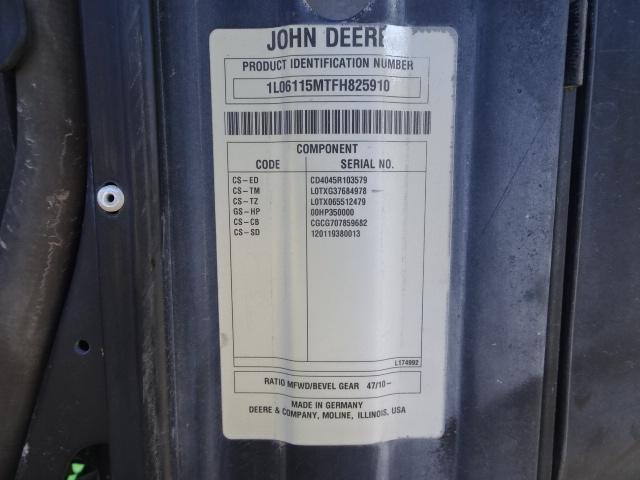 2015 JD 6115M 2WD DSL. TRACTOR, 2004 HRS,