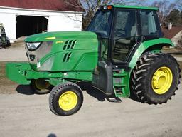 2015 JD 6115M 2WD DSL. TRACTOR, 2004 HRS,