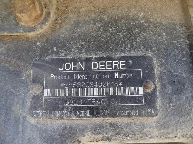 2004 JD 5320 2WD DSL. TRACTOR, 1678 HRS