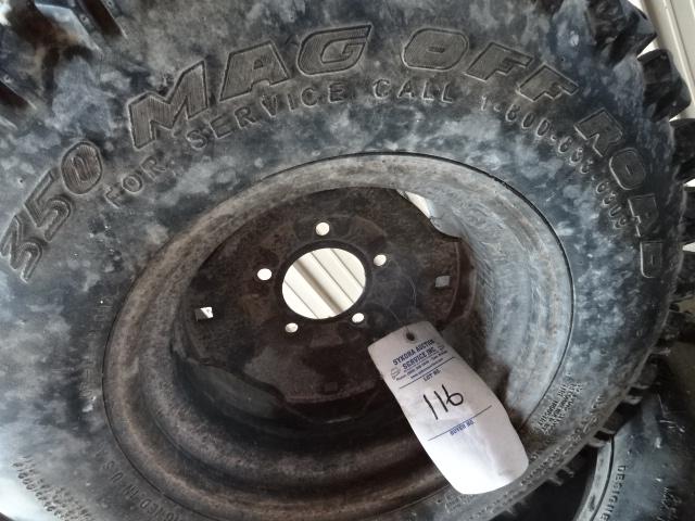 SET OF 4 LOW USE KUBOTA UTV. TAKE OFF MTD. TIRES, 350 MAG OFF ROAD 25X10”00-12NHS OTR TIRES MTD. ON