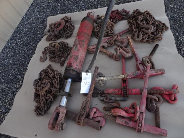 SKID OF CHAINS & BINDERS