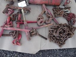 SKID OF CHAINS & BINDERS