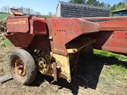 NEW HOLLAND 273 SQUARE HAY BALER W/ THROWER, SN#140014