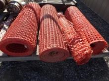 (3) 48”X100’ ROLLS OF ORANGE SAFETY FENCE