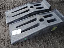 PAIR OF POLY POWER RAMPS, 7” RISE