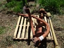 3 PT. 12” POST HOLE DIGGER, 12” AUGER, BENT