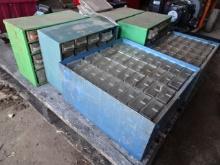 (7) ASSORTED INDEX BOXES W/ CONTENTS OF HARDWARE