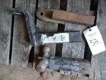 (3) HITCHES (2) 2.5 " SQ. TUBING & 1-2" SQ. TUBING