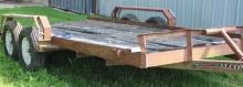 FALCON MFG. 82” X 16’ T/A TAG TRAILER, 5 BOLT HUBS, SPRING RIDE SUSPENSION, 2” BALL, 15” TIRES, LOAD
