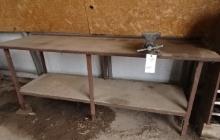 26”X90” H.D STEEL WELDING TABLE W/ LARIN 6” VISE