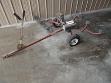 ESTATE MFG. YARD WHEEL RAKE W/ SUITCASE WEIGHT KIT