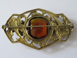 Ornate brooch, 3"