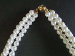 Statement Rhinestone and beaded chocker and earrings