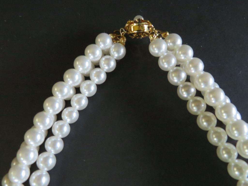 Statement Rhinestone and beaded chocker and earrings