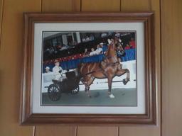 Three Framed Horse Showing photographs