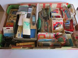 Large sewing lot of trims, binding fasteners, elastic, see images