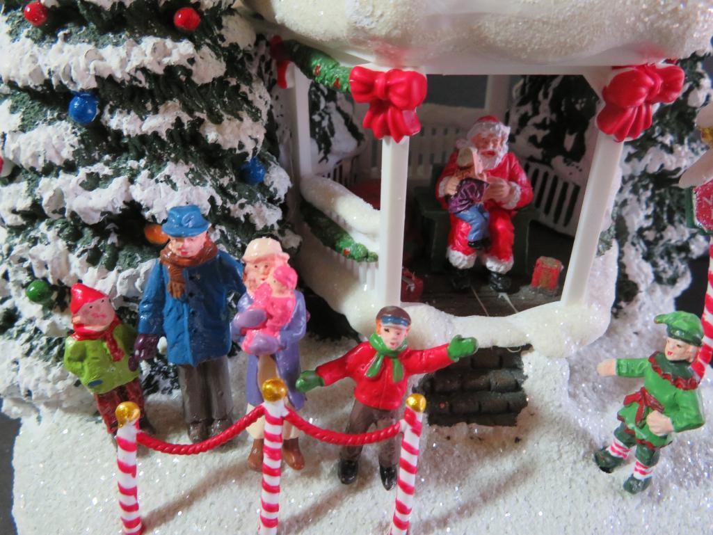 Three Thomas Kincade light up figures, battery operated