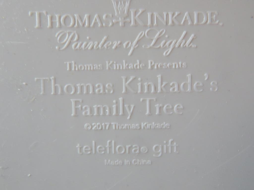 Three Thomas Kincade light up figures, battery operated