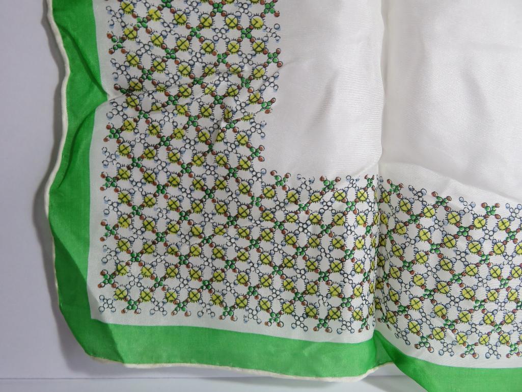 Assorted colored and patterned scarves, cotton and poly, rayon/silk