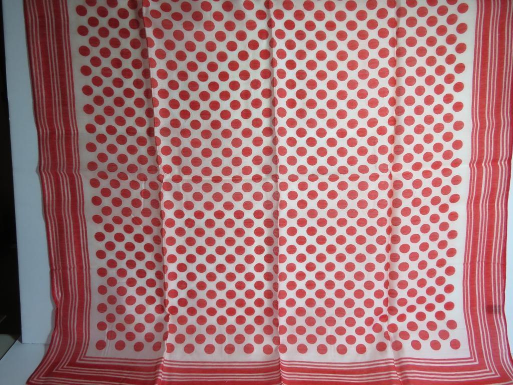 Assorted colored and patterned scarves, cotton and poly, rayon/silk
