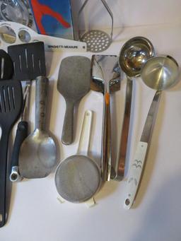 Assorted kitchen utensils