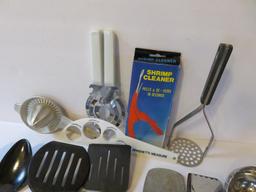 Assorted kitchen utensils