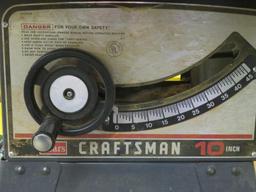 Craftsman 10" table saw with accessories