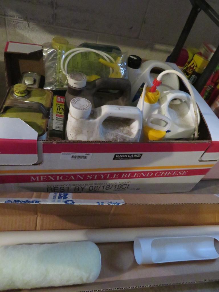 Large weed control lot with sideswipe Pro applicator