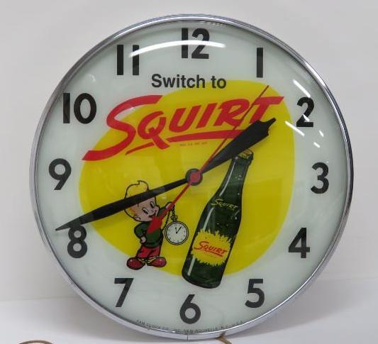 Squirt clock, works, Switch to Squirt, 14 1/2"