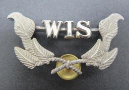 Wisconsin Military Hat Emblem, 3"