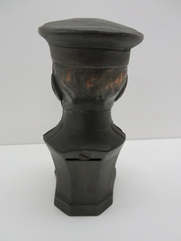 1918 Pershing Copper Clad Still Bank, 7"