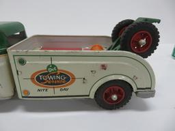 Wyandotte metal tow truck, Dot Towing Service, 15"