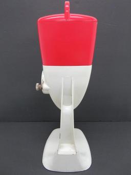 Carnation Hot Chocolate soda fountain counter top dispenser, 18", c 1950's