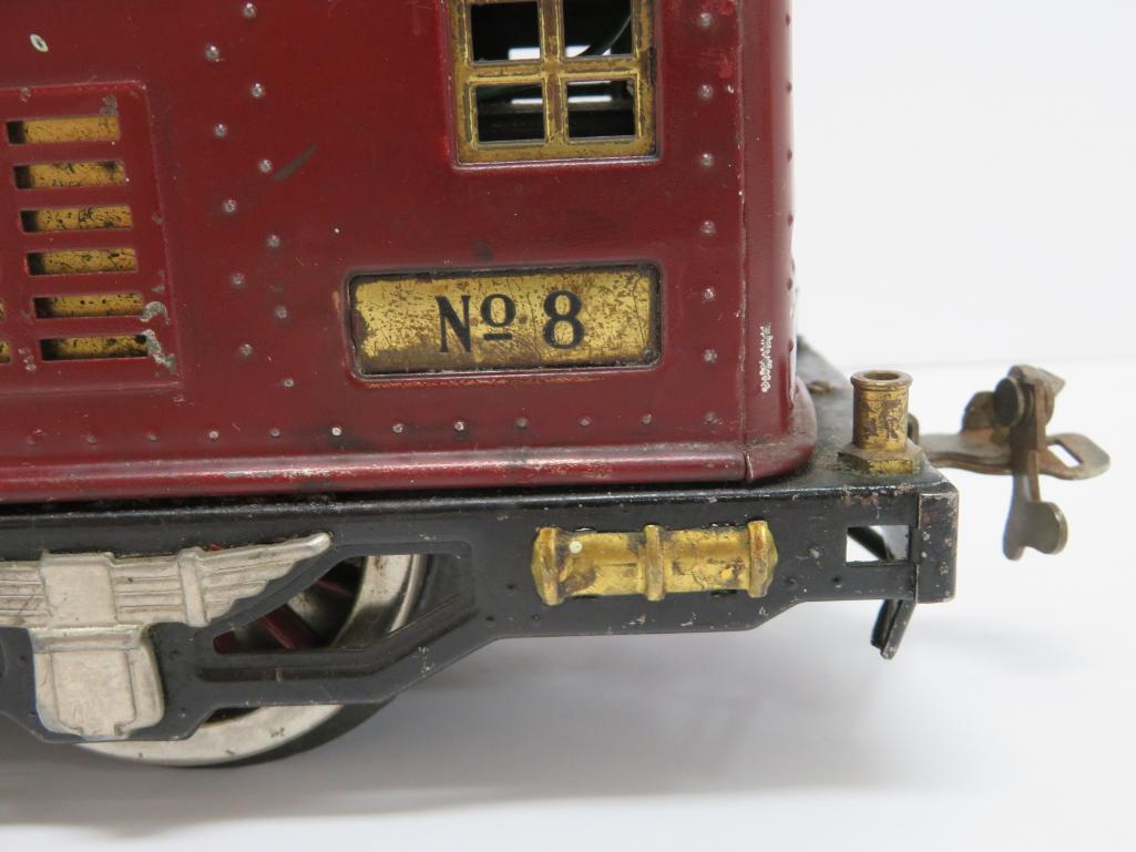 Pre War Lionel Standard Gauge #8 Engine, 10"