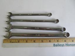 Four Armstrong Armaloy combination wrenches, 6" to 8"