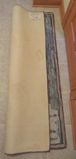 Wool area rug, Country Folk Lore, 3 1/2' x 5 1/2