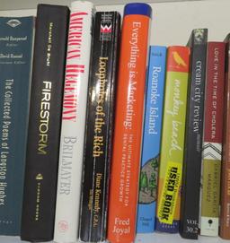 22 books, fiction and non fiction