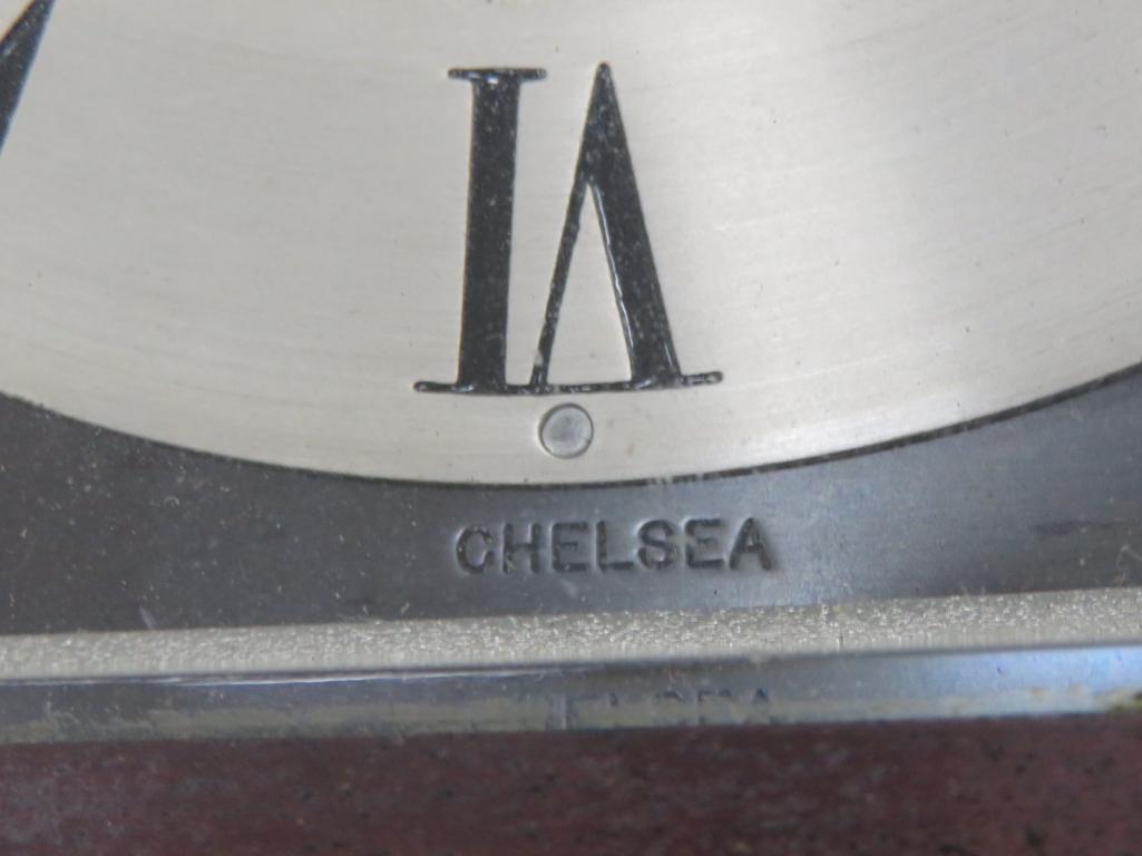 Chelsea Desk clock, thermometer and barometer, 12" x 6"