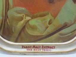 Pabst Malt Extract advertising tray, 12" x 17"