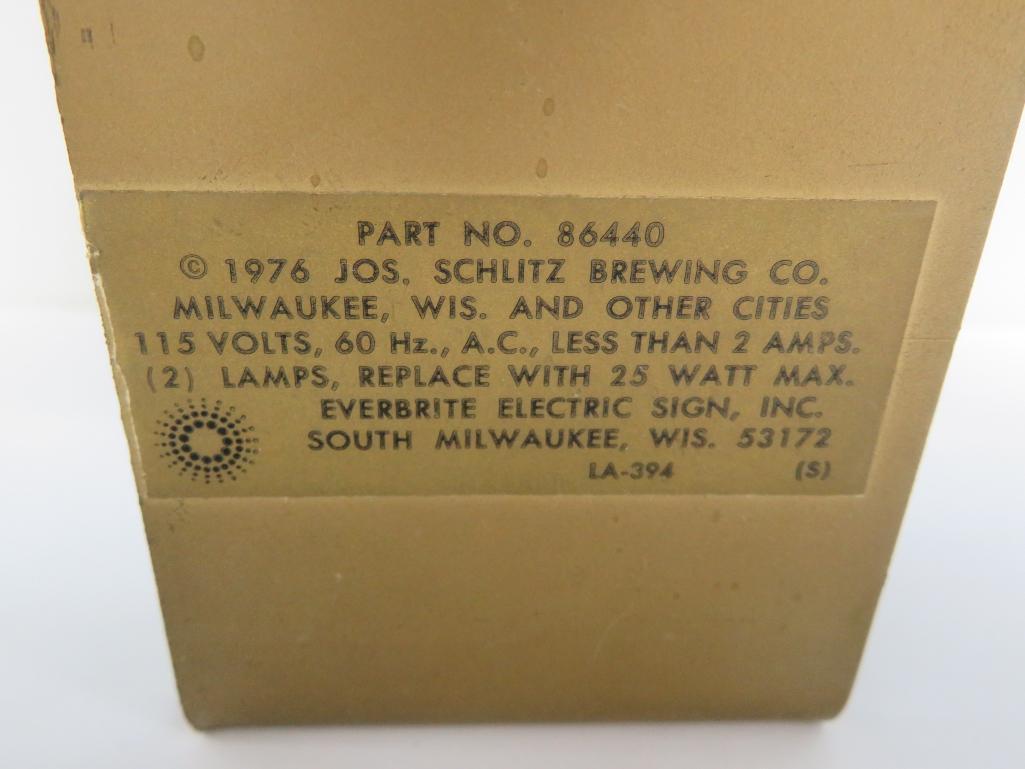 1976 Schlitz Beer Globe Motion Light , working