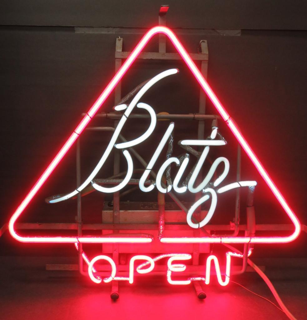 Vintage BLATZ Open Neon Sign