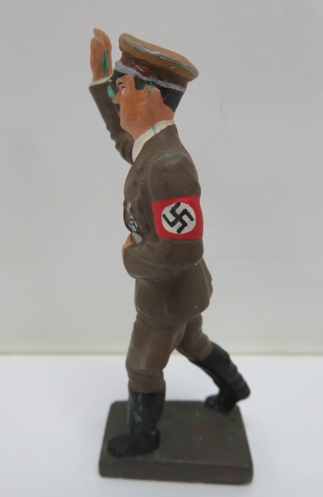 Lineol German Hitler Figure, 3 1/4" Tall