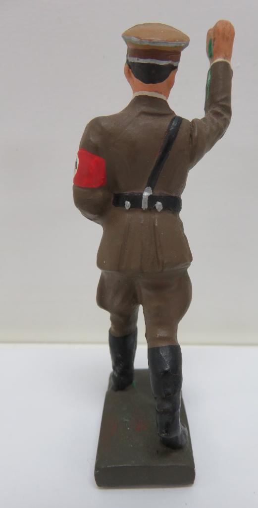 Lineol German Hitler Figure, 3 1/4" Tall