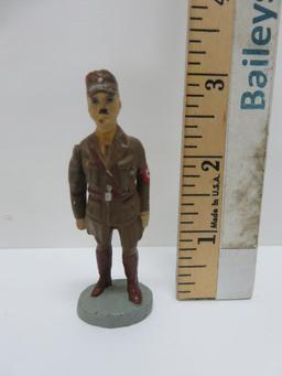 Elastolin German Hitler figure WWII, 3" Tall